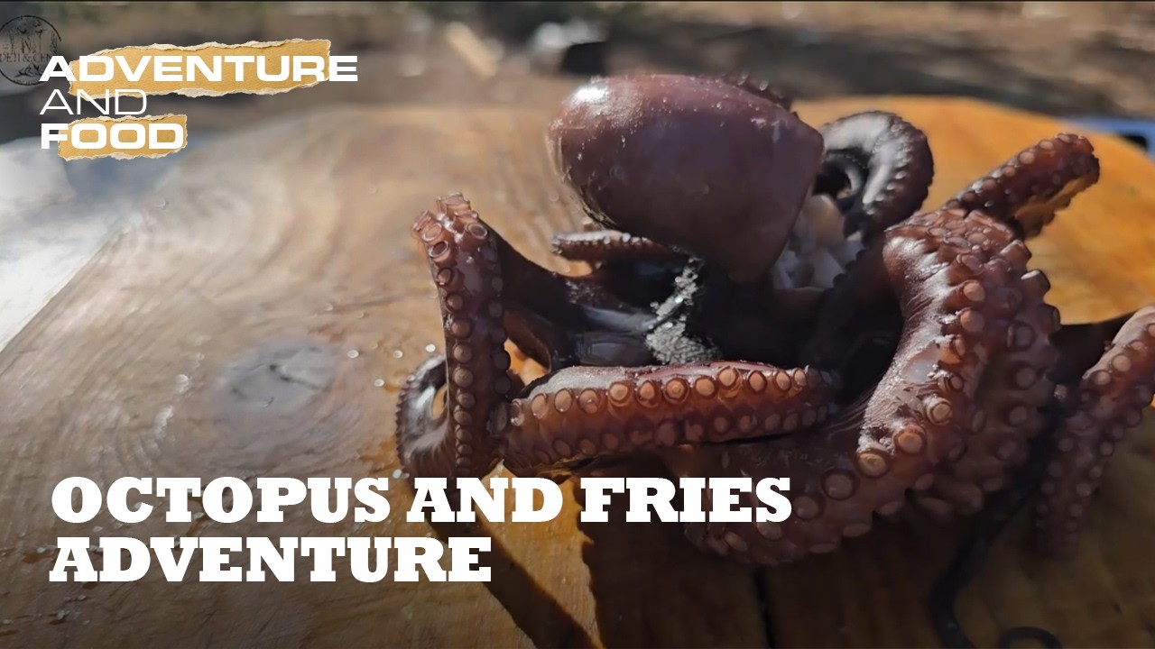 Epic Outdoor Cooking: Octopus and Fries Adventure
