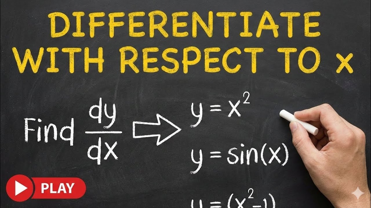 Differentiate With respect to X ( Lecture- 02) 