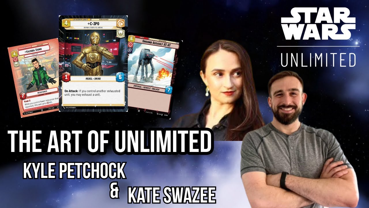 Искусство Star Wars Unlimited – интервью с художником Кайлом Петчоком и арт-директором Кейт Суэйзи.