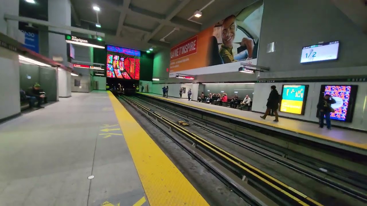 A tour of Berri-UQAM metro station in Montreal, Canada 🟢🟠🟡
