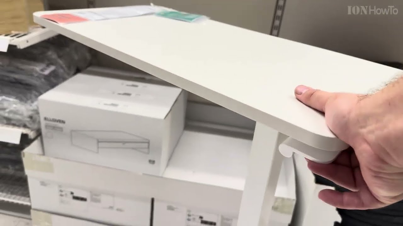 Table for laptop IKEA standing desk BOLLSIDAN review