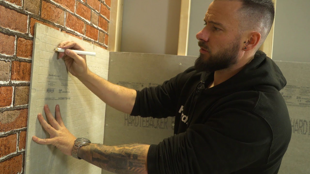 Installing HardieBacker&reg; 6mm onto a masonry wall as tiling backer