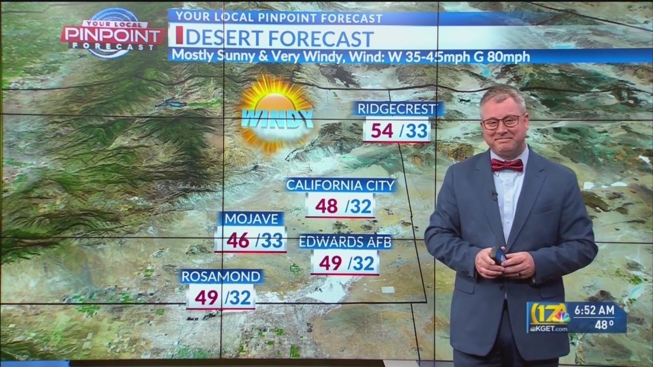 Gusty winds sweep into Kern County's forecast