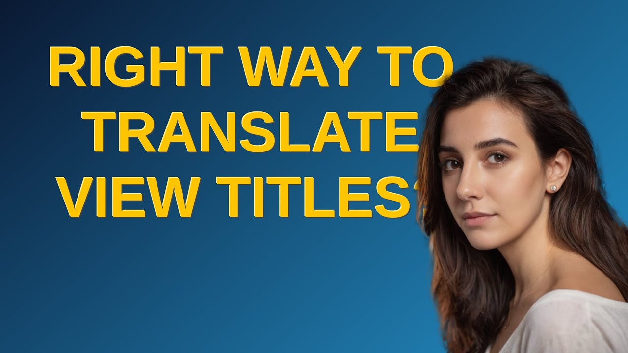 Drupal: Right way to translate view Titles?