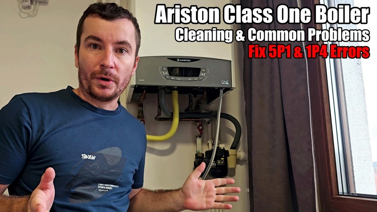 Котел Ariston Class One | Очистка конденсатоотводчика, фильтр Fernox TF1, устранение ошибок 5P1/1P4