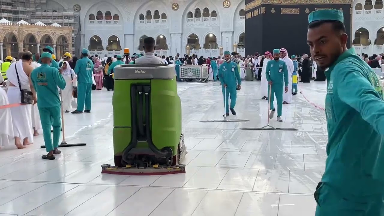 Heavy cleaning makkah haram sharif in  today |7 Jan 2025 | Kaaba Live🔴| Beautiful view Makkah Haram