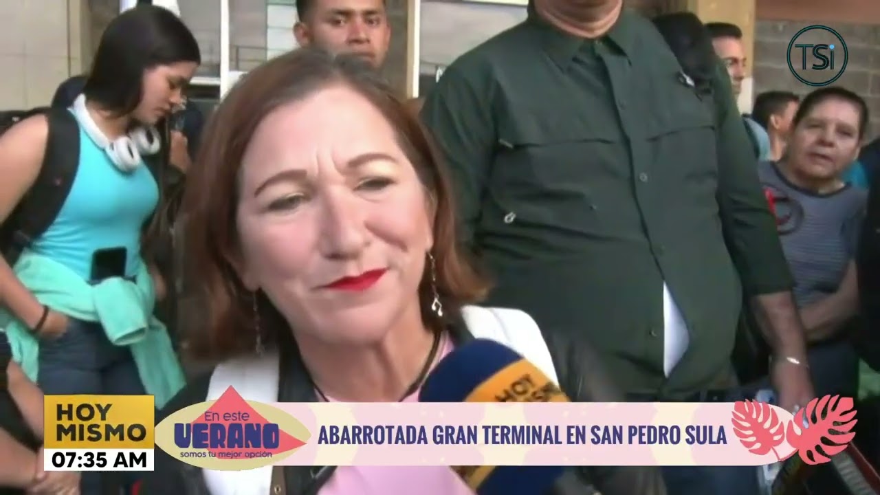 Abarrotada Gran Central Metropolitana en San Pedro Sula.