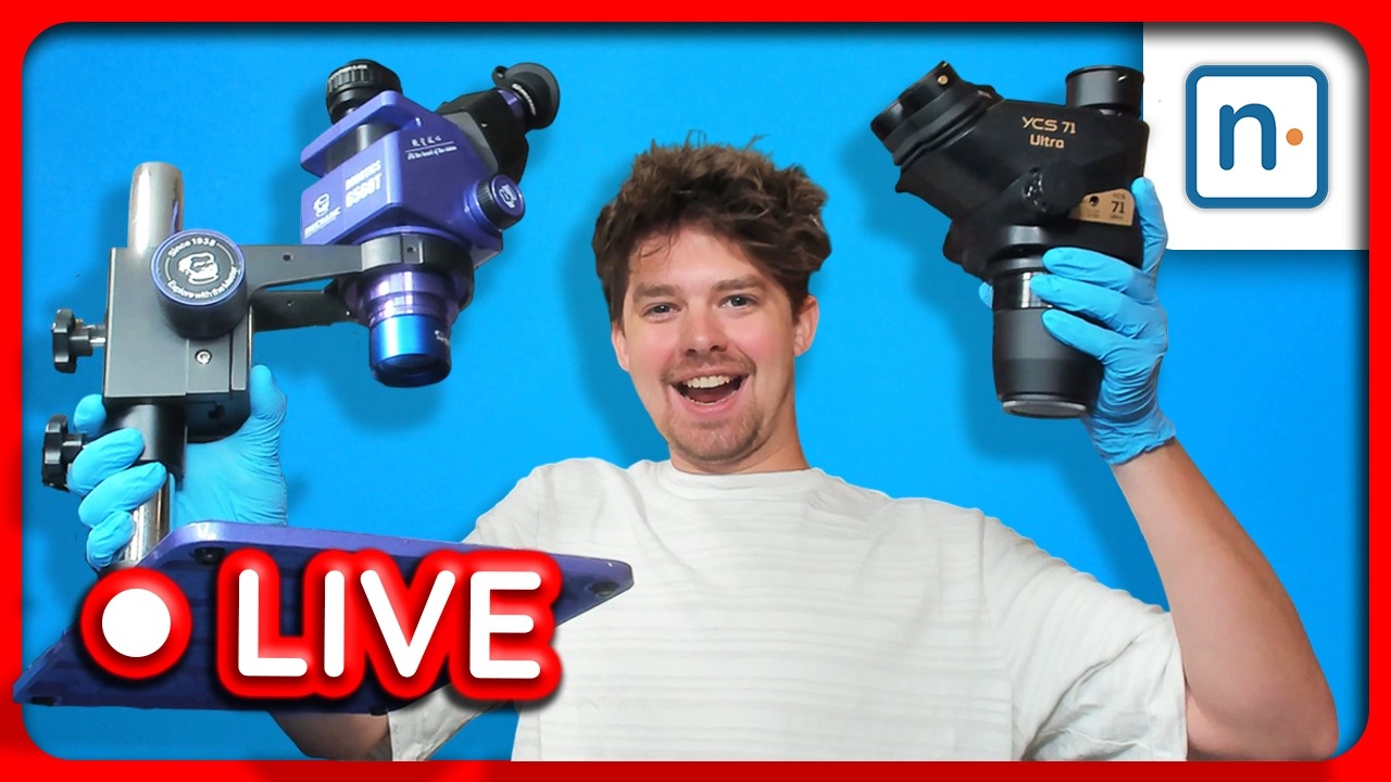 LIVE - 🔬🎁 Microscope Giveaway!!!! 🎁🔬 (+ Switch Repairs)