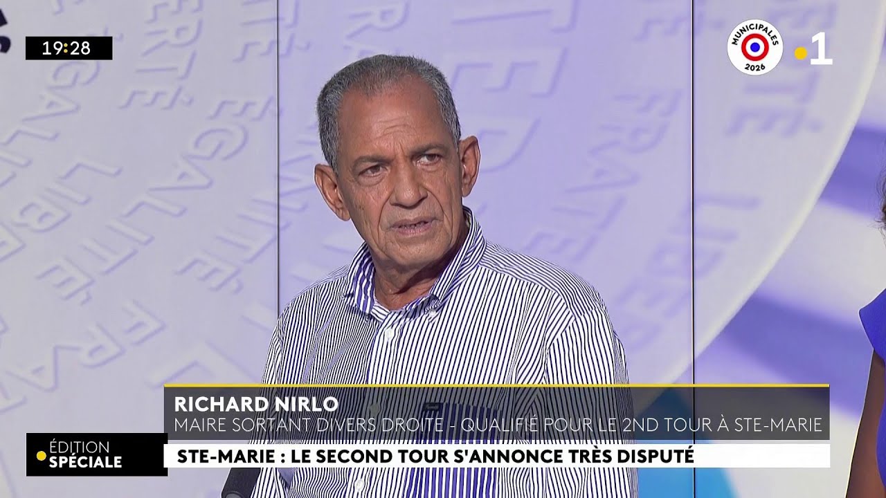 Municipales Sainte-Marie: Invité plateau Richard Nirlo et Céline Sitouze