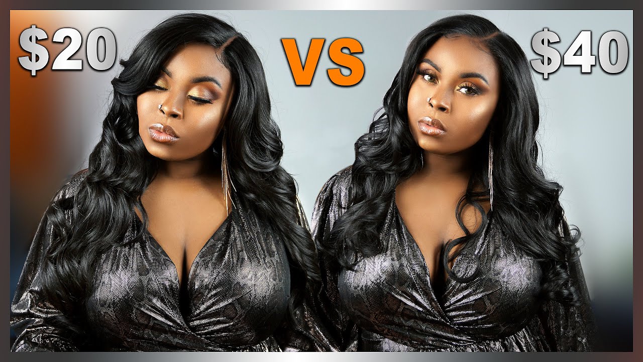 Comparing 2 NEW synthetic OUTRE wigs || $20 GLORIANA lace front VS $40 EVONA melted hairline