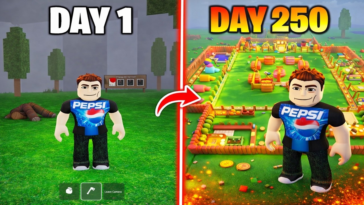 Лучшие 250 Дней Для Развития в 99 Ночей в Лесу Roblox! Я Стал Слишком Сильным…