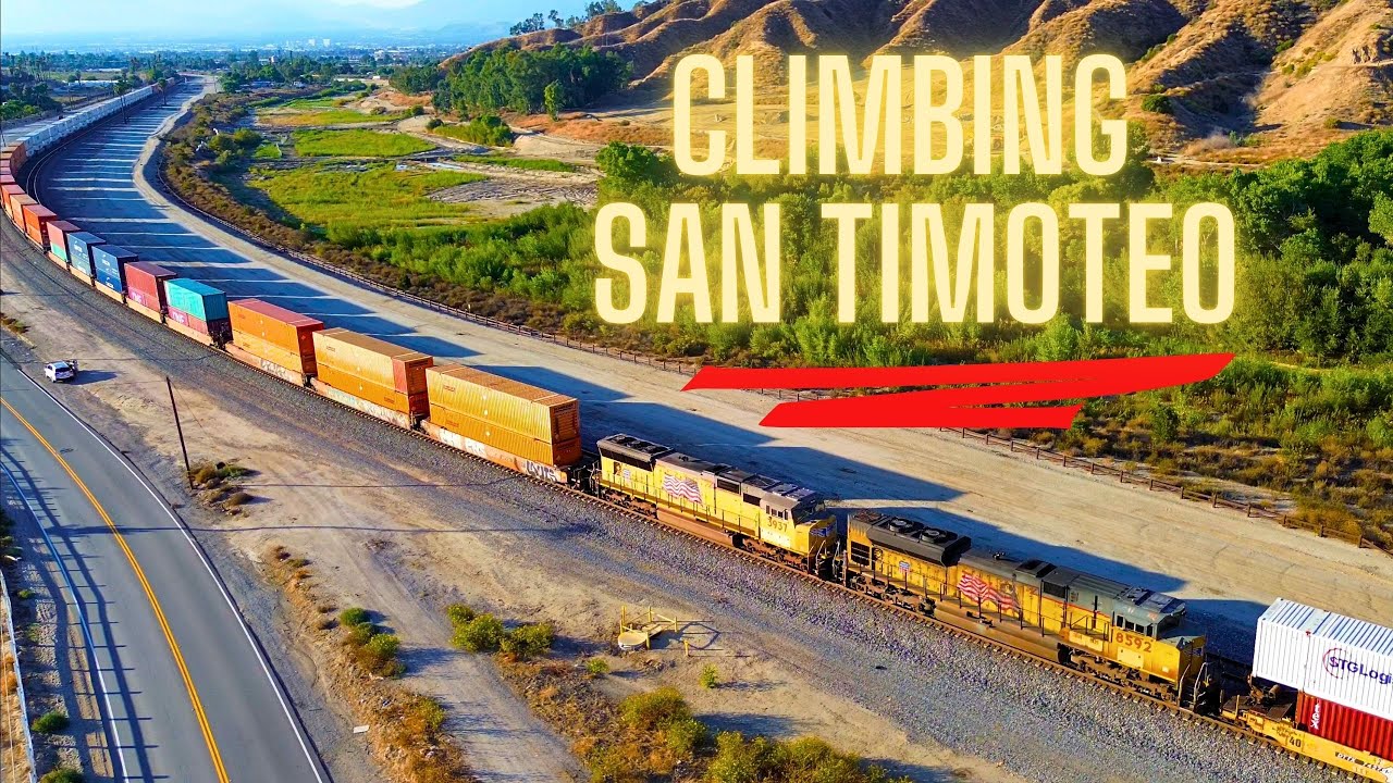 HUGE INTERMODAL THRU THE CANYON - Great Train and Detector Audio! 🔊