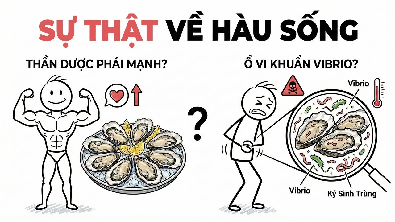 Hàu Sống: Thần Dược Phái Mạnh Hay Ổ Vi Khuẩn Vibrio?