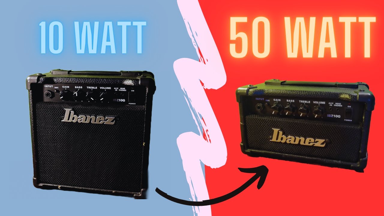 La mod che non ti aspetti su un amplino da cameretta: come testata da 50 Watt!