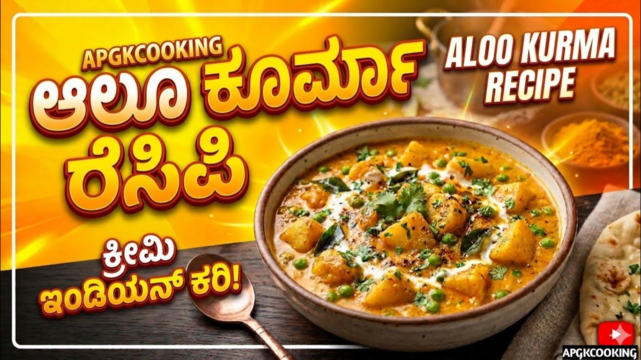👉 ಮದುವೆ ಮಂಟಪ ಸ್ಟೈಲ್ ಅಲ್ಲು ಕುರ್ಮಾ 🔥 | Hotel Style Aloo Kurma Recipe in Kannada | Chapathi Special