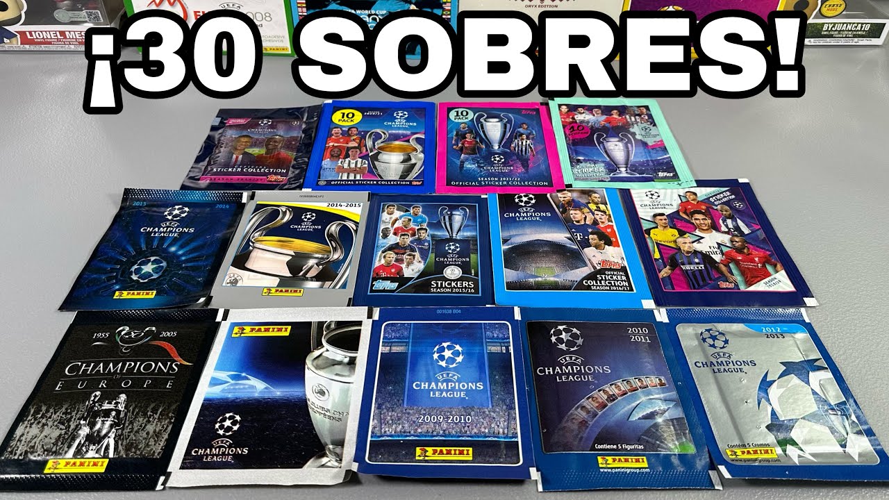 ¡ABRIENDO 30 SOBRES DE DIFERENTES CHAMPIONS!