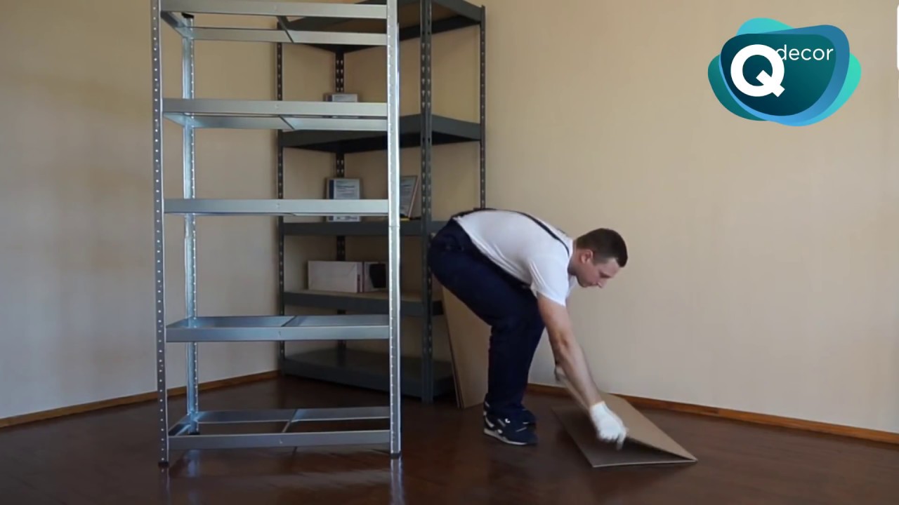 [TUTORIAL] Montaj raft metalic cu 5 polite MDF, Qdecor.ro