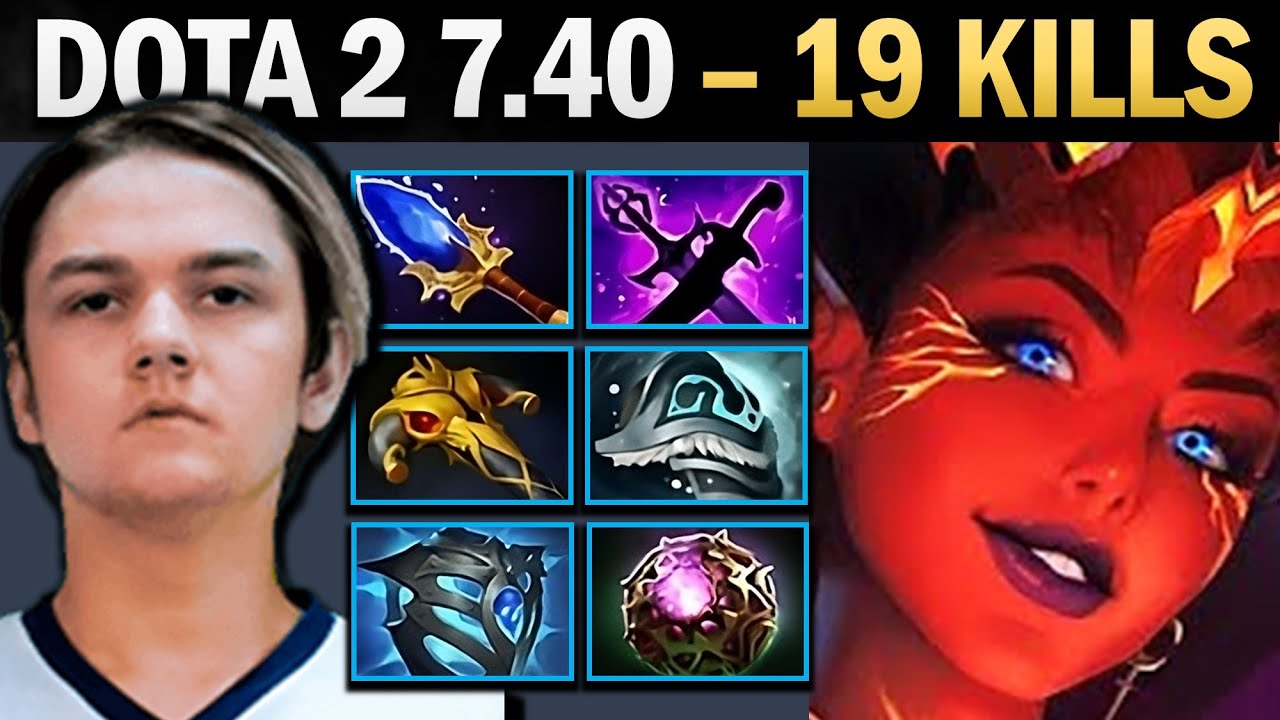 Queen of Pain Pro with 19 Kills and Octarine - Gameplay Dota