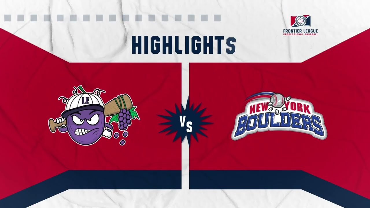 Frontier League | New York Boulders vs Lake Erie Crushers Highlights | May 10, 2025 | Game 1