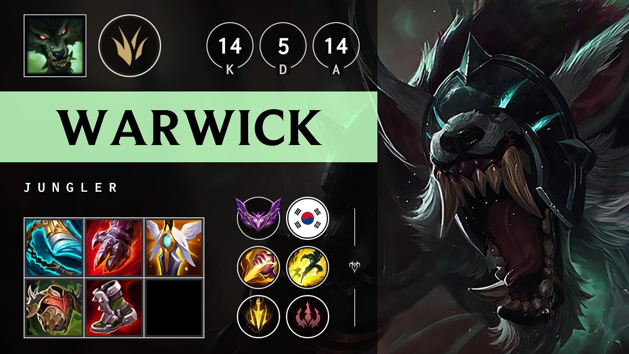 Warwick Jungle vs Briar: Unstoppable - KR Master Patch 14.23