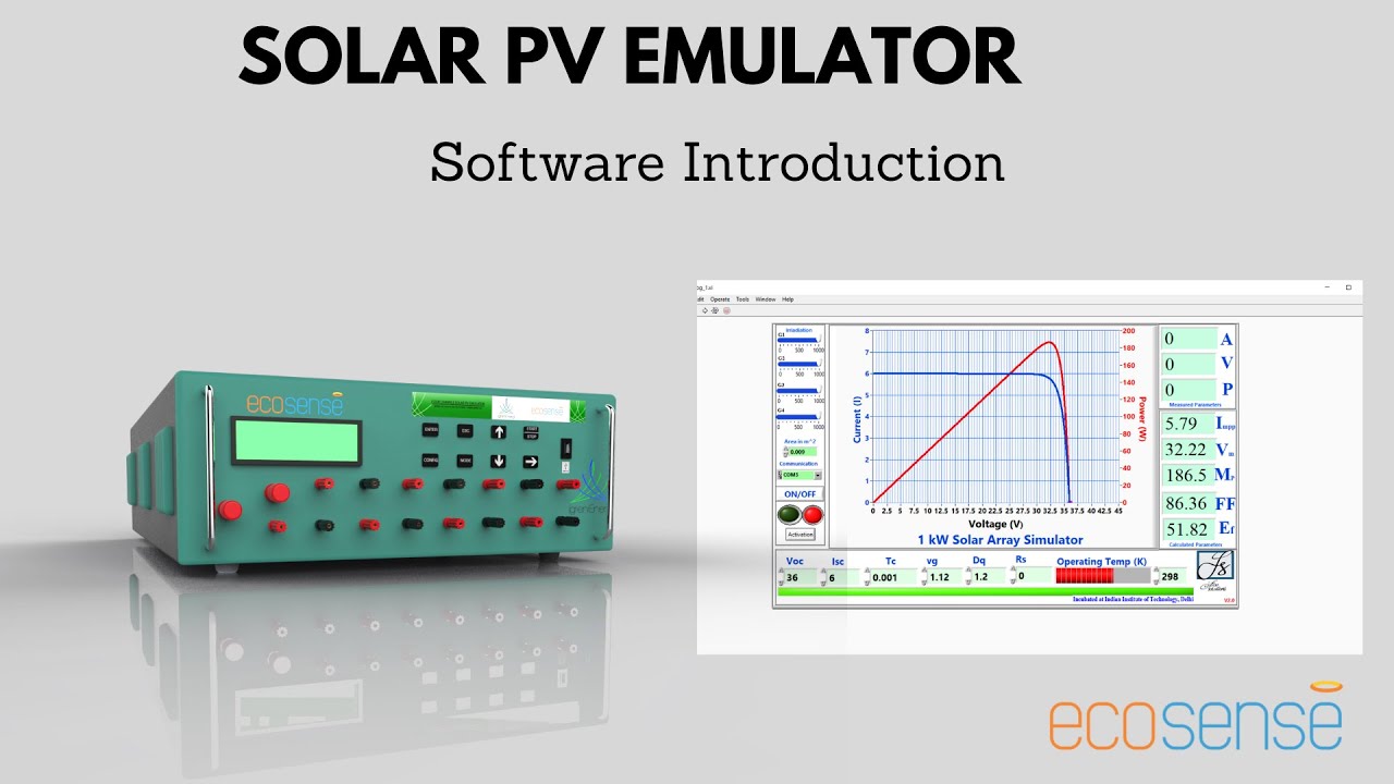 Solar PV Emulator - Software Introduction