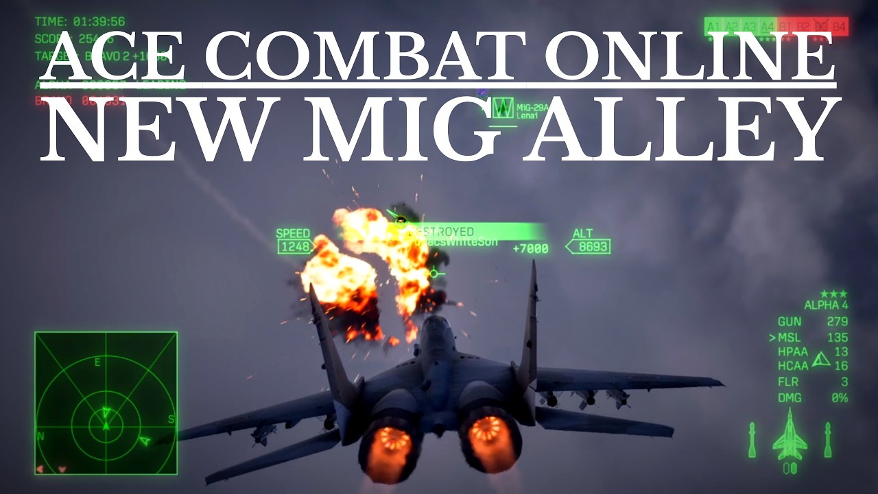 MiG-29A &mdash; это угроза в командном бою насмерть | Ace Combat Online