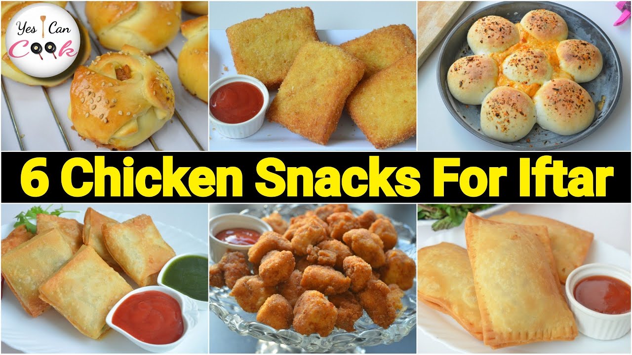 6 Delicious Chicken Snacks ❗ Ramadan Special by (YES I CAN COOK)
