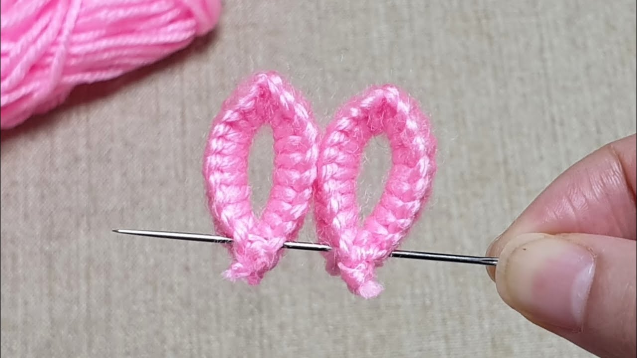 Super Easy Flower Craft Ideas with Woolen - Hand Embroidery Amazing Trick - Wool Flower Design