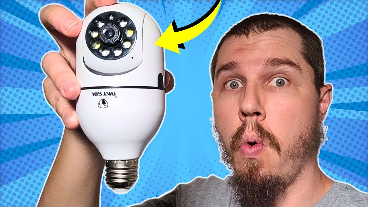 Comprei uma Lâmpada CÂMERA DE SEGURANÇA Barata [Não Precisa Instalar] ▶ Wifi, Sem Fio, 360°