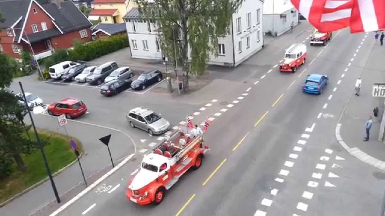 Amcar parade in Lillestrøm 4th of July 2014