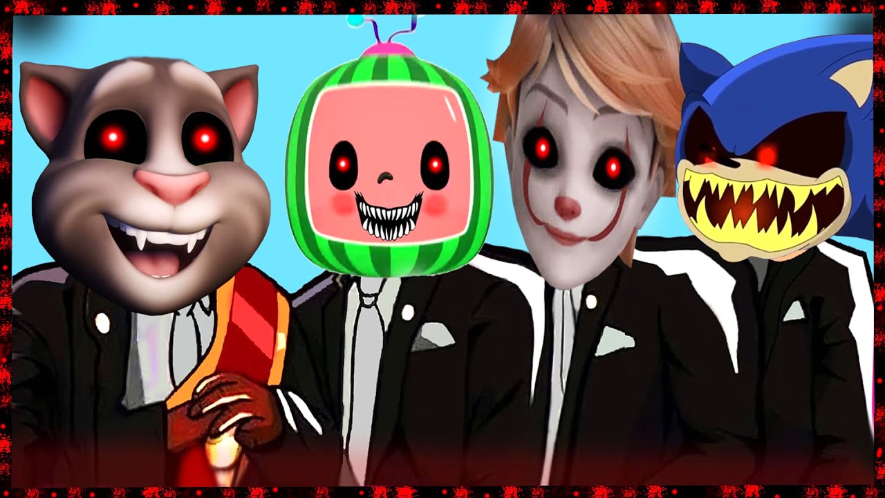 Sonic.exe & CoComelon.exe & Talking Tom.exe & Adrian.exe - Astronomia Coffin Dance Song ( Cover )