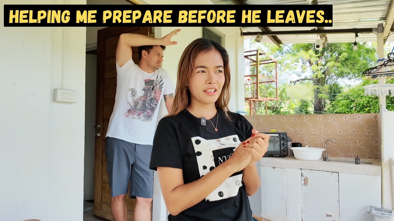 Helping Me Prepare Before He Leaves..