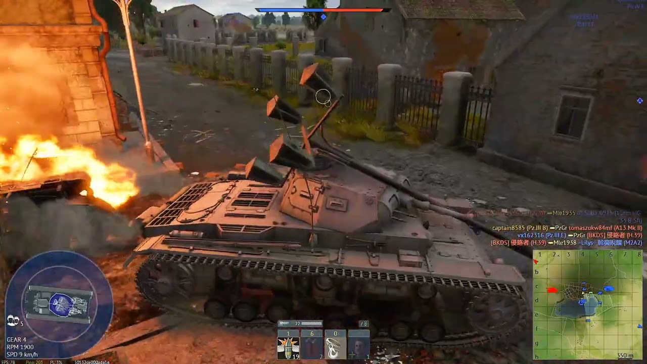 8x tank vs 1  German Tank battle in warthunder 