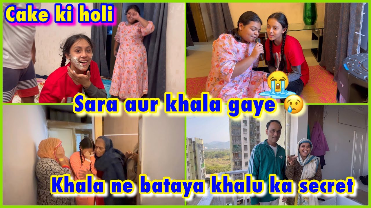 Last night fun with sara 😔| Khalu ko New flat dikhaya aur woh dar gaye 😨 | ibrahim family vlogs
