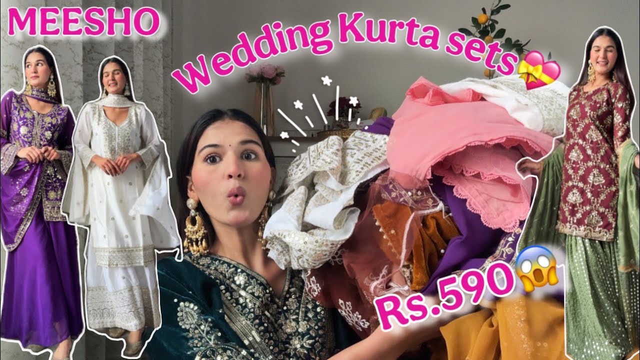 *HUGE*Meesho Wedding Wear Kurta Sets Haul😍|Sharara set,indo western /Try on Haul Swati Rathi