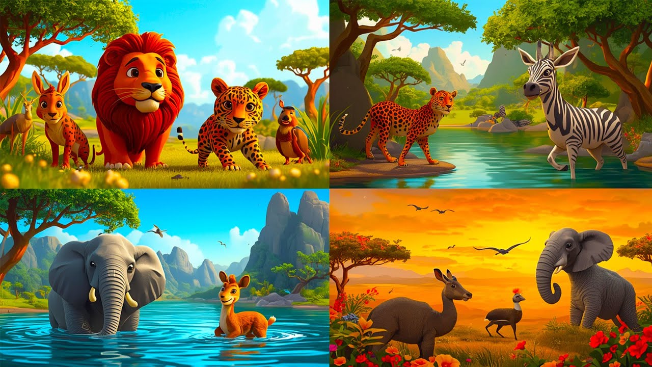 🎵 Canción ABC del Safari 🦁 | Aprende el Abecedario y los Colores