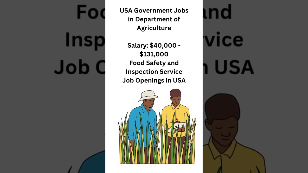 USA Government Jobs in Department of Agriculture  