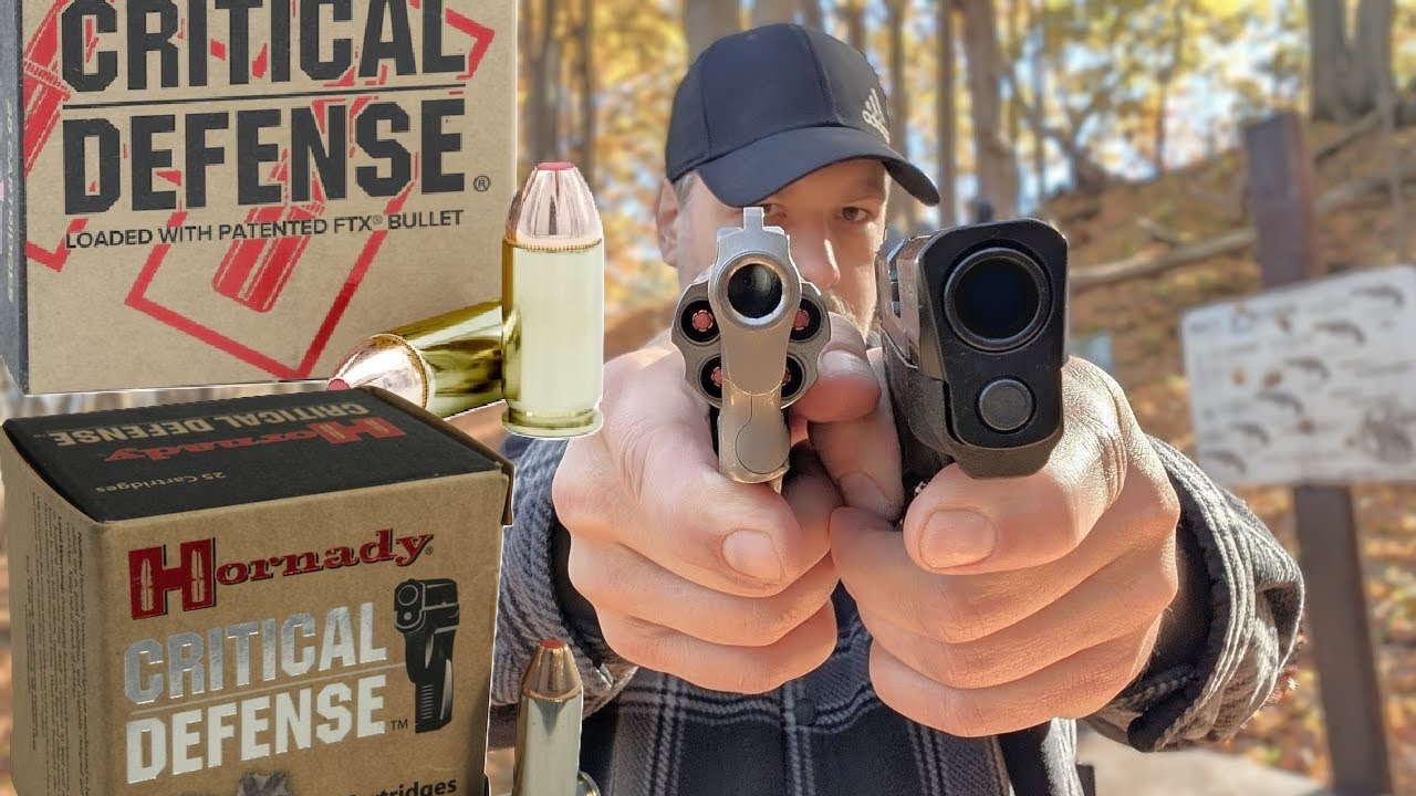.357 Mag против .45 ACP в коротких стволах — неожиданные результаты! Hornady Critical Defense — т...