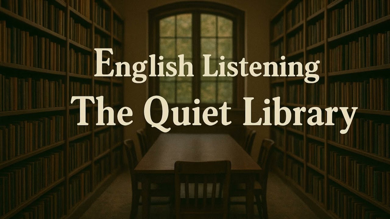 The Quiet Library - English Listening Practice. #B1 #EnglishListening #LearnEnglish