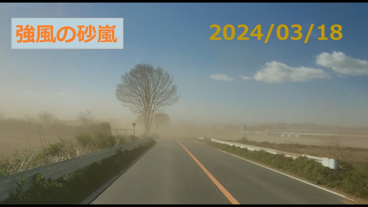 2024/03/18　強風の砂嵐　埼玉県深谷市