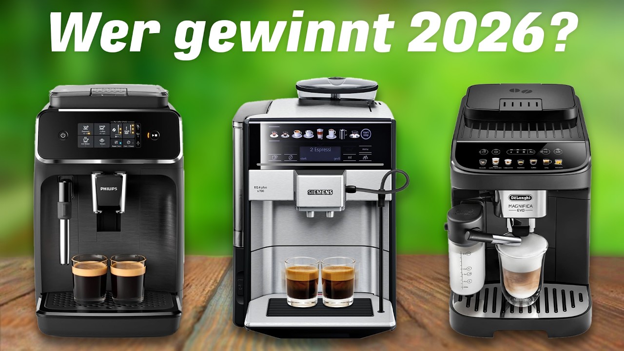 KAFFEEVOLLAUTOMAT kaufen 2026: Top 3 Kaffeevollautomaten bis 1000&euro; im Vergleich!