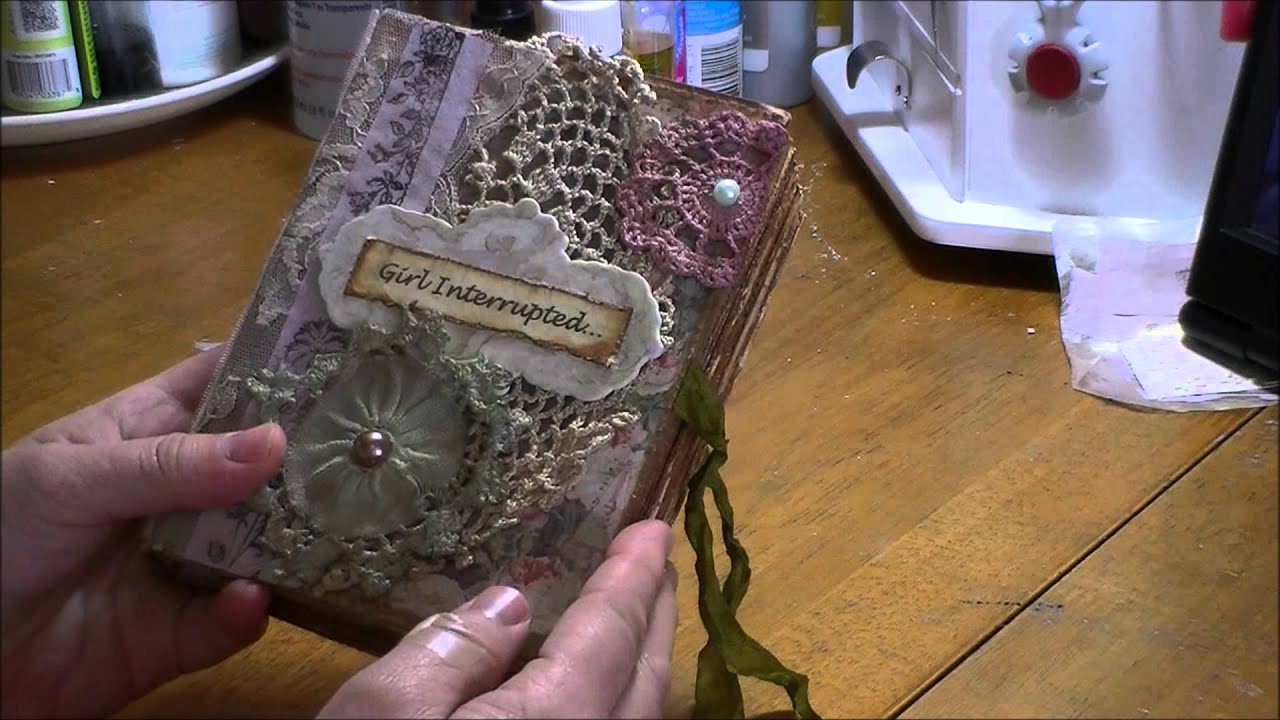 Vintage style journal using Prima Tea Thyme