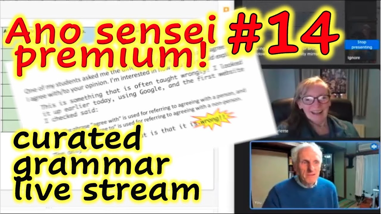 🧑‍🎓Curated grammar live stream #14; Agree with / to / on / about / that...👀