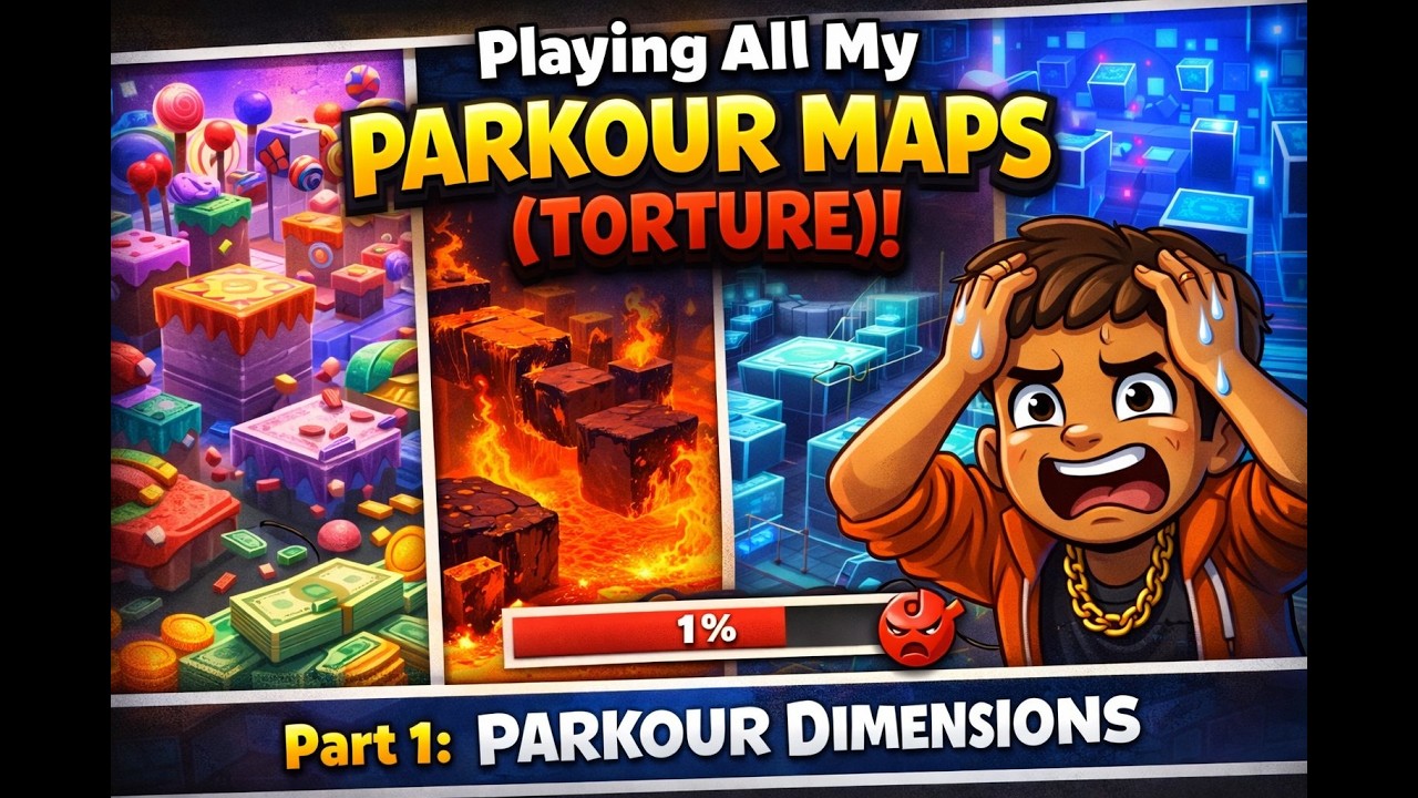 Playing all my parkour maps (torture): part1: parkour dimensions