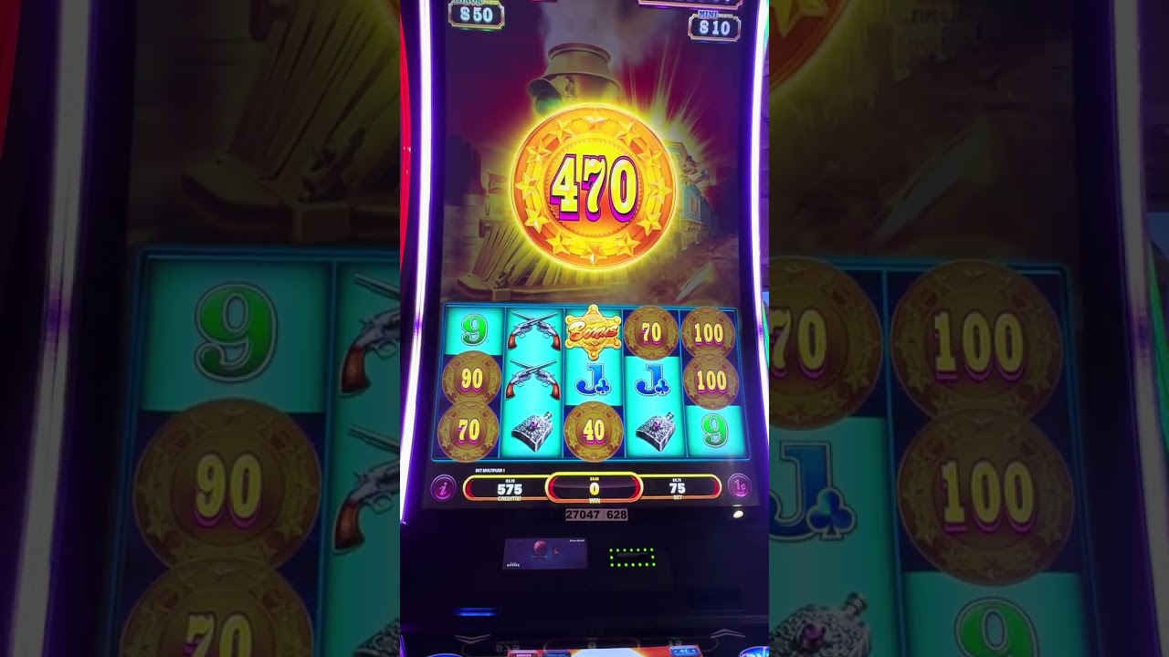 Игровой автомат Railroad Riches &mdash; Реальный игровой процесс, демонстрирующий работу сигнальных уст...