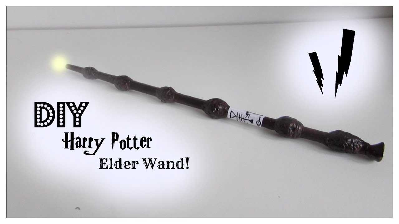 DIY Harry Potter Prop I DIY Harry Potter Elder wand Craft!