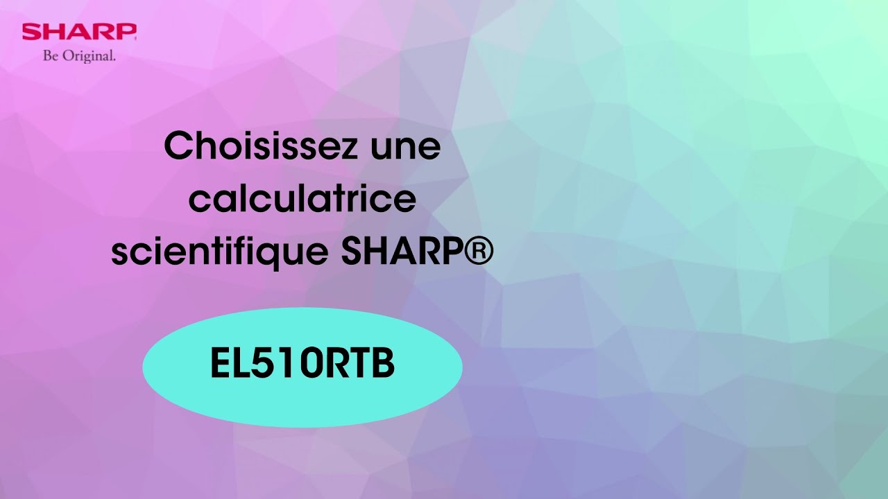 Sharp EL510RTBrev -French