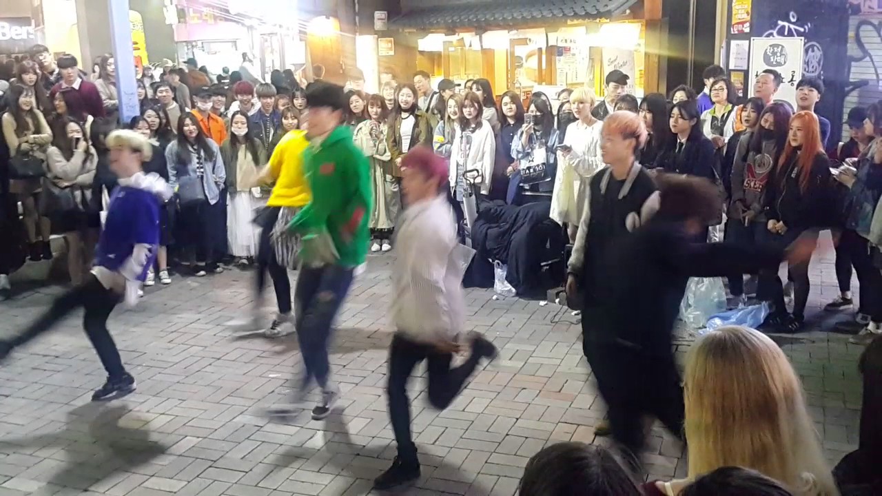 [댄스팀 맥스 Maxxam] BlockB ☆Yesterday☆ 커버안무 홍대댄스버스킹 20170413목 [Korean Hongdae Street Dance Busking]