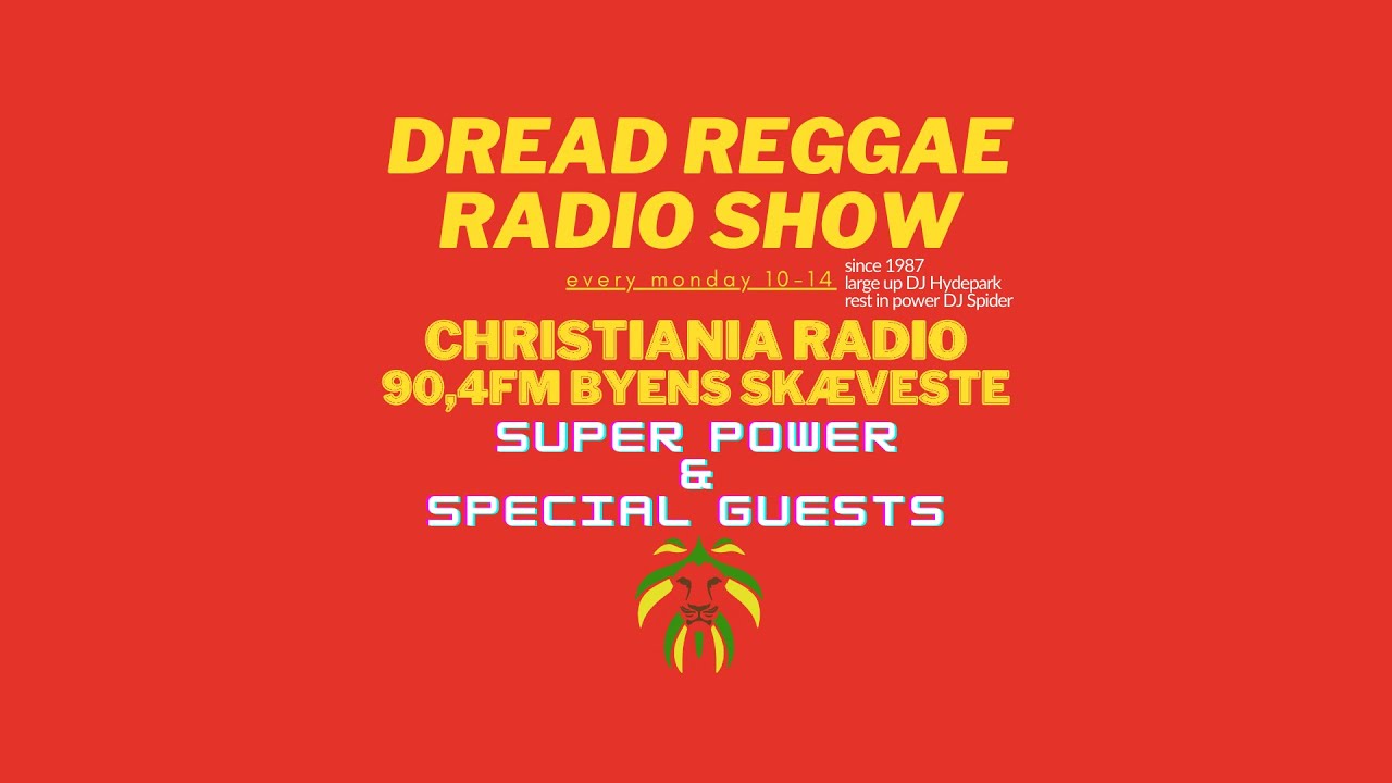 oNSDAGSKLUBBEN (DK) | Dread Reggae Radio Show X Christiania Radio 90,4 FM 14.4.2025
