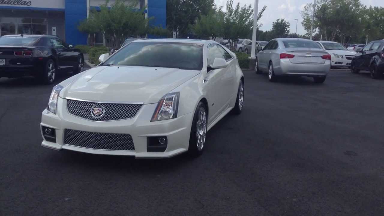 2014 Cadillac CTS Coupe V series Diamond White, Burns Cadillac Chevrolet Rock Hill SC